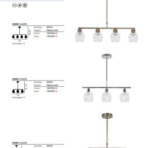 lampara de techo, lampara colgante, lampara de techo colgante, lampara de crista. www.conforkitchen.es